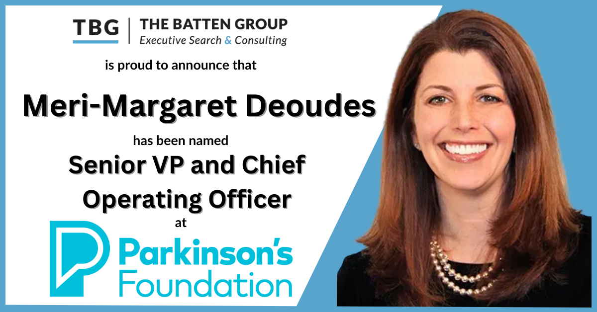 Meri-Margaret Deoudes joins the Parkinson’s Foundation as Senior Vice President and COO, advancing leadership and impact in the nonprofit sector.
